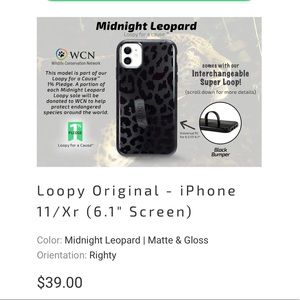 Loopy midnight leopard iPhone 11 screen 6.1 MAKE OFFER